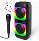 Бездротова колонка 4", 10Вт (40см) з мікрофоном, Bluetooth, GTS-2133 / Портативна колонка / Блютуз колонка - изображение 1
