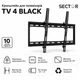Крепление для телевизора Sector TV4 Black кронштейн настенный 26-55" - изображение 4