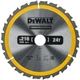 Пиляльний диск DeWalt Construction 24T 216 x 30 мм DT1952-QZ (5035048095690) - зображення 1