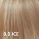 Крем-краска для волос Echosline Echos Color 8.0 ICE Натуральный холодный светлый блонд 100 мл - изображение 2
