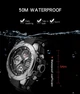 Тактичний чоловічий годинник Findtime Military Digital Watch 52 мм противоударний водовідштовхувальний 5ATM чорний золотий (SKU-052) - зображення 6