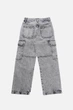 Джинсы baggy для мальчика 128 цвет серый YUKI ЦБ-00290469 - изображение 5