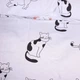 Простынь MirSon Евро 200x220 см 17-0936 Line Art Cats Ranforce Elite (2200012732519) - изображение 4