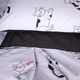 Комплект постельного белья MirSon Двуспальный 175х210 см 17-0936 Line Art Cats Бязь (2200012732304) - изображение 6