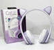 Беспроводные детские наушники с ушками Cat Ear фиолетовые - изображение 1