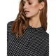 Жіноча сукня Vero Moda Fia Ls Calf сорочкова чорна в горошок S - изображение 4