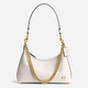 Сумка-багет женская из натуральной кожи средняя Coach Juliet Shoulder Bag 25 BG-COA-131 Молочная (196395632756) - изображение 1