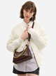 Сумка-багет женская из натуральной кожи средняя Coach Juliet Shoulder Bag 25 BG-COA-130 Коричневая (196395540143) - изображение 2