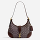 Сумка-багет женская тканевая средняя Coach Hamptons Hobo Bag BG-COA-133 Коричневая (196395773237) - изображение 1