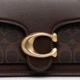 Сумка багет женская из натуральной кожи средняя Coach Tabby 26 Signature Monogram BG-COA-144 Коричневая (196395962501) - изображение 4