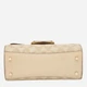 Сумка кросс-боди через плечо женская из натуральной кожи маленькая Coach Morgan 21 Top Handle Satchel BG-COA-145 Бежевая (195031870934) - изображение 5