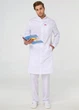 Халат мужской медицинский белый STUGA MEDICAL "Адам" (2900014) XL - изображение 1