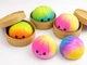 Сквиш антистресс Бао булочка пельмень Squishy Dumpling Радужный цвет, мягкая игрушка 9 см в коробочке (2908) - изображение 3