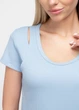Жіноча футболка в рубчик з ефектом нашитої майки Giulia LIGHT ESSENTIAL 4823/320 M Blue-powder blue - зображення 3