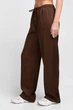 Жіночі прямі шовкові штани Giulia ROYAL SILK 4332/050 M Brown-chocolate brown - изображение 3