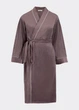 Жіночий велюровий халат на запах середньої довжини Giulia SOFT WINTER 7320/080 L Brown-mokko - изображение 5