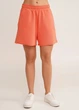 Жіночі шорти з двонитки та необробленим краєм Giulia STREET STYLE 4204/180 S Orange-dried carrot - зображення 1