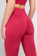 Легінси жіночі спортивні з моделюючим швом Giulia LEGGINGS SHAPE S/M Bordo-winterberry - изображение 5