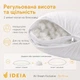 Подушка Air Dream Exclusive 70х70 см IDEIA два чохли з блискавкою антиалергенна біла - зображення 6