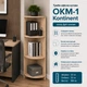 Тумба офисная ОКМ-1 угловая Kontinent Дуб сонома 32х32х108 см - изображение 1