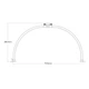 LED лампа настольная бестеневая F-700A для маникюра и салона красоты 35W 2600Lm с держателем телефона - изображение 10