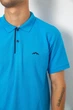 Поло чоловіче однотонне бірюзове 244R465-5 AGER 3XXL - зображення 5