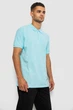 Поло чоловіче однотонне блакитний 244R465 AGER 3XXL - зображення 3