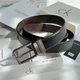 Мужской Ремень С Двумя Пряжками Кельвин Кляйн Черный Двусторонний Calvin Klein - (294814) - изображение 5