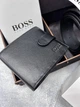 Пасок І Кошельок Чоловічий Подарунковий Набір Boss Ремінь Чоловічий Гаманець Чорний - (187189) - зображення 4