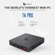 Мини ПК Beelink T4 Pro Intel Celeron N3350 / 4GB DDR3 / 64GB eMMC / Intel HD Graphics 500 / 2 x HDMI / LAN / Wi-Fi / Bluetooth 4.0 / Windows 10 / Черный (102125578) - Уценка - изображение 2