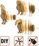 Картонный конструктор Cartonic 3D Puzzle TROPICAL BIRDS TRIO (CARTTRIOBIRDS) - изображение 6