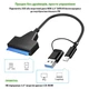 Адаптер USB3.0 Type-A/C HDD 2,5" SATA II/III / SSD Dynamode (DM-AD-SATA-U3) - зображення 3