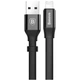 Дата кабель USB 2.0 AM to Lightning 0.23m 2A black Baseus (CALMBJ-B01) - зображення 1