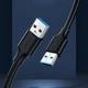 Дата кабель USB 2.0 AM/AM 0.5m US102 black Ugreen (10308) - изображение 9