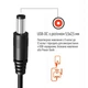 Кабель живлення USB to DC 5.5x2.5mm 12V 1.0m black ColorWay (CW-CBUD067-BK) - зображення 10