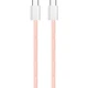 Дата кабель USB-C to USB-C 1.0m 60W 3.0А pink ColorWay (CW-CBPDCC061-P) - зображення 5