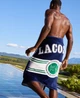 Рушник бавовняний Lacoste пляжний 92х183 см Синій (1159864736) - зображення 4