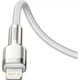 Дата кабель USB-C to Lightning 1.0m Cafule Metal PD 20W white Baseus (CATLJK-A02) - зображення 5