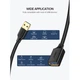 Дата кабель USB 3.0 AM/AF 1.5m US129 black Ugreen (30126) - зображення 3