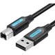Кабель для принтера USB 2.0 AM/BM 5.0m black Vention (COQBJ) - зображення 1