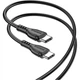 Дата кабель USB-C to USB-C 1.0m 60W Triumph BX51 black BOROFONE (6931474751669) - изображение 2