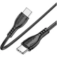 Дата кабель USB-C to USB-C 1.0m 60W Triumph BX51 black BOROFONE (6931474751669) - изображение 4