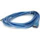 Дата кабель USB 2.0 AM/AF 3.0m ferrite transparent blue Voltronic (YT-AM/AF-3.0TBL) - изображение 1
