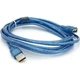 Дата кабель USB 2.0 AM/AF 3.0m ferrite transparent blue Voltronic (YT-AM/AF-3.0TBL) - изображение 2
