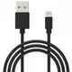 Дата кабель USB 2.0 AM to Lightning 1.0m Cu, 2.1А, Black Grand-X (PL01B) - изображение 1