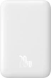 Powerbank Baseus Airpow Magnetic 6000 mAh 20W White (P10022807213-00) - obraz 1