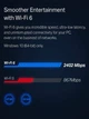 Wi-Fi карта 3000 Мбит/с Bluetooth 5.2, чип Intel WiFi 6 AX200, 5G/2.4G PCIe Bluetooth WiFi 6 для ПК Windows 11/10 (64-бит) - изображение 2