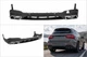 Задний диффузор с насадками Серебристый (Дизайн AMG63) для Mercedes GLC X253 2015-2022 гг - изображение 2
