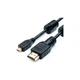 Кабель HDMI (M) - micro HDMI (M), 1 м, черный, Atcom, V1.4 (15267) - изображение 1