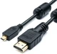 Кабель HDMI (M) - micro HDMI (M), 2 м, черный, Atcom, V1.4 (15268) - изображение 1